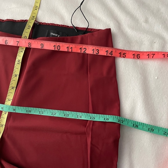 NWT Theory‎ 'Navalane- Becker' Skinny Ponte Pants in Black Cherry [SZ 4 ] - Picture 10 of 14
